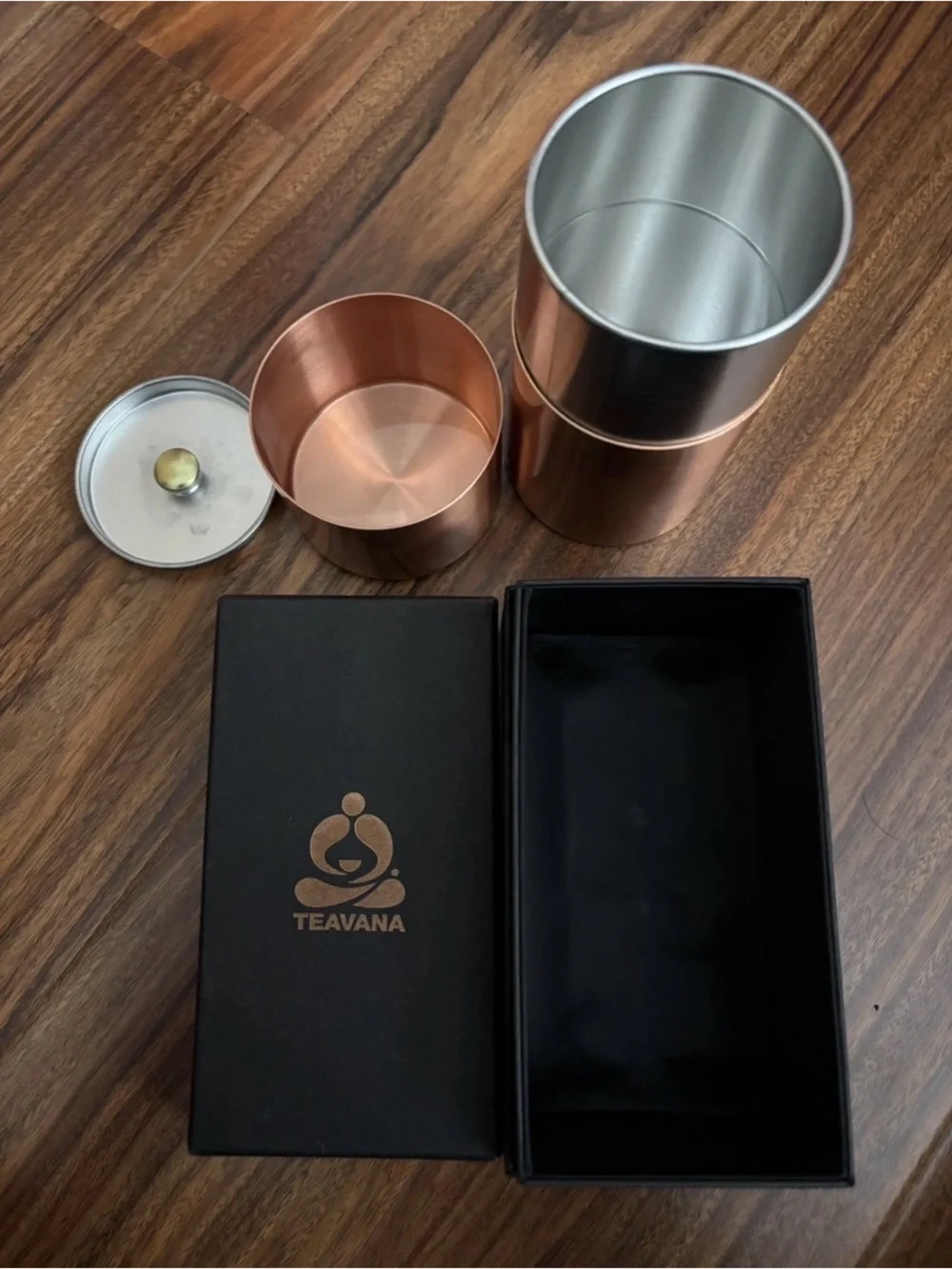 Teavana Copper Tea Canister with Branded Box